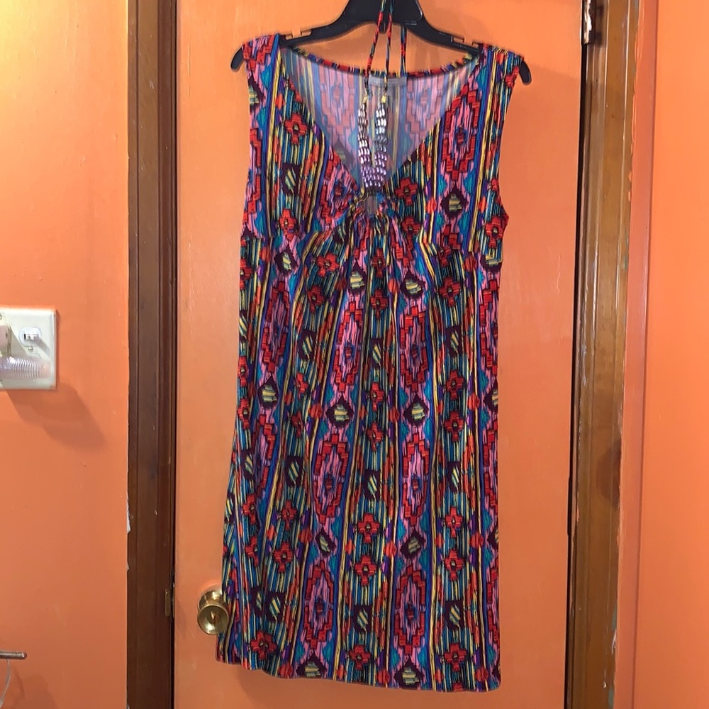 *3 for $25* NY COLLECTION Multi color Dress women size L